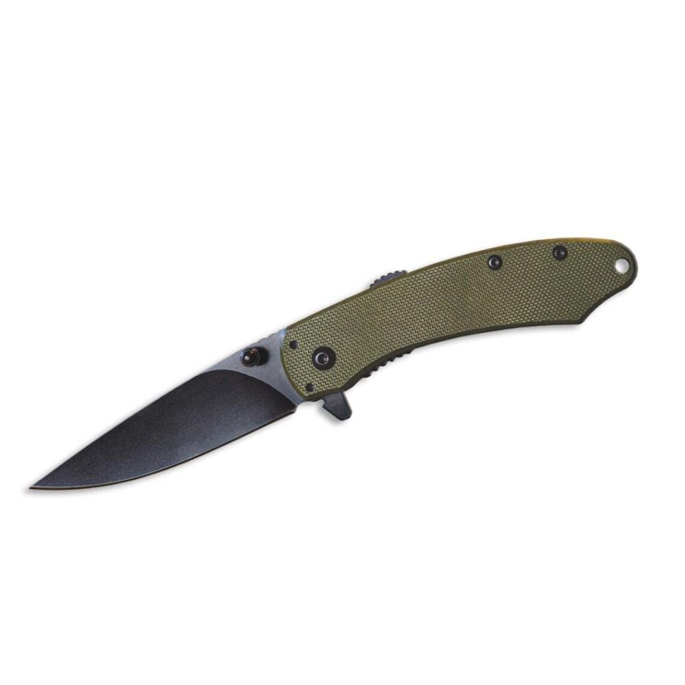 ABKT Elite Ember Folding Knife 2-3/4 Drop Point Blade Green - Rock Ridge Outdoors