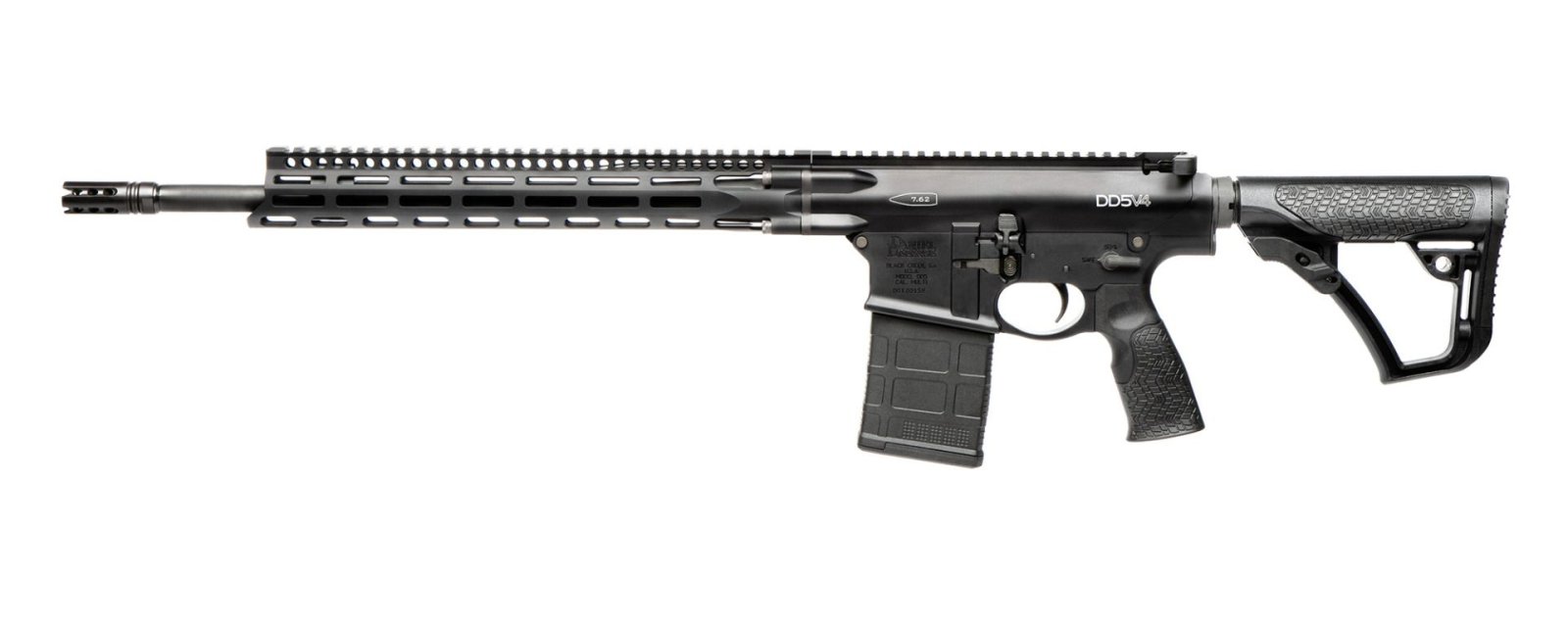 Daniel Defense DD5 V4 7.62x51mm NATO 18" 20+1 Black S2W Barrel M-LOK - Daniel Defense - 308 Win
