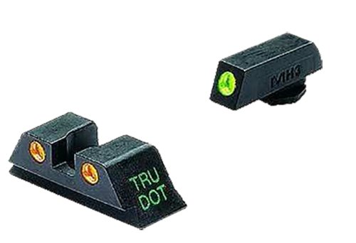 Meprolight 102223301 Tru-Dot Sight Set Green/Orange Tritium Glock 10mm/45 ACP