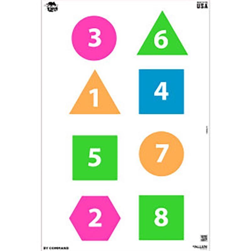 Allen EZ Aim Fun Group Paper Targets 12x18 8-Pack - Allen Company