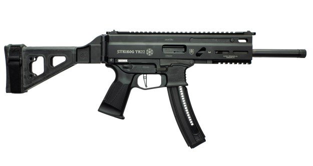 Global Ordnance 197892004817 Stribog TR22 22 LR 8" 25+1 SB Tactical Brace