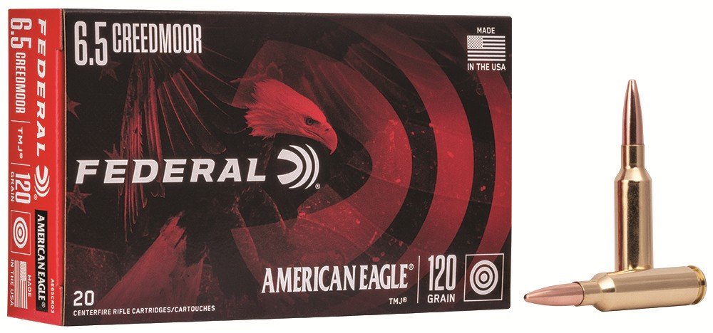 Federal AE65CRD3 6.5 Creedmoor 120GR TMJ 20RD Rifle Ammo - Federal Premium Ammunition - 6.5 CREEDMOOR