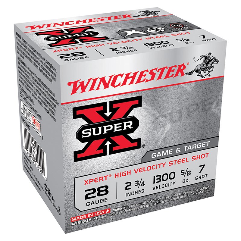 Winchester SuperX 28Ga 2.75" 5/8oz HV LF #7 Ammo - Winchester - 28 Gauge