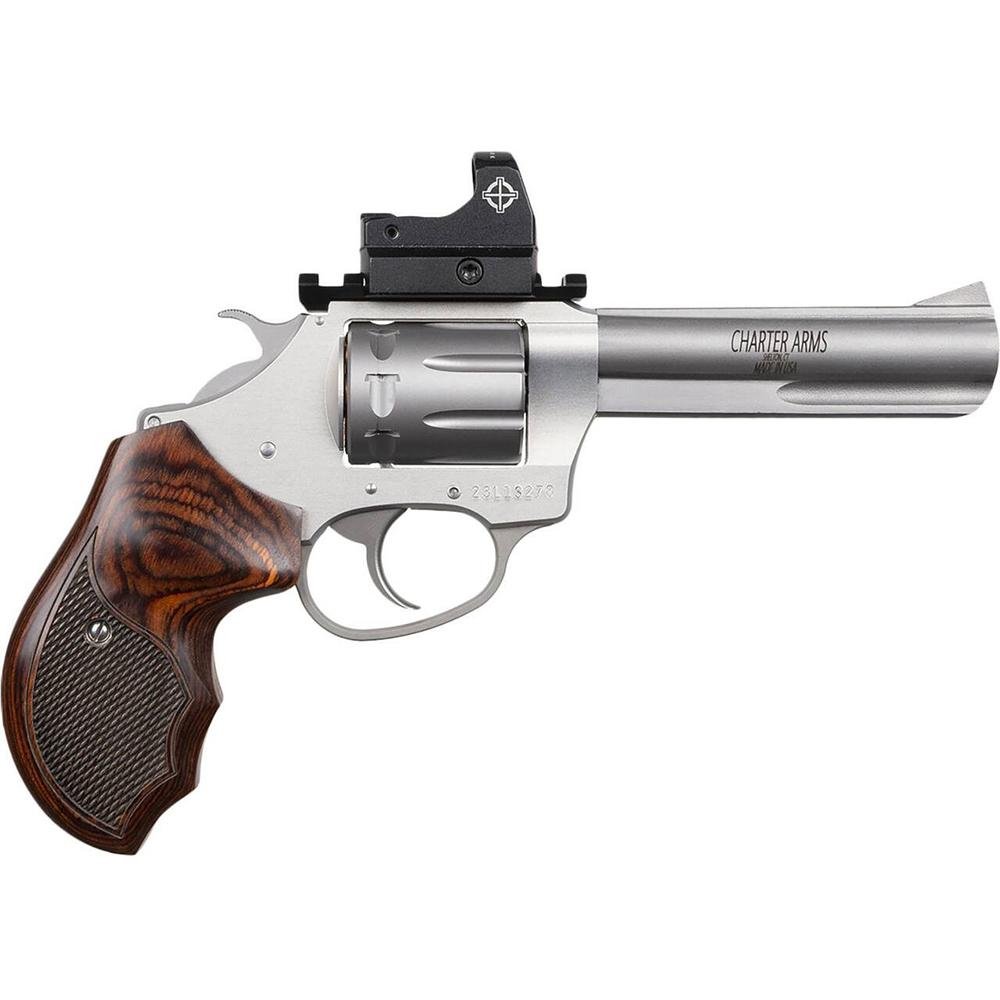 Charter Arms Target Pathfinder 22LR 4.2in Stainless Steel 8 Shot Double Act - CHARTER ARMS - 22 LR