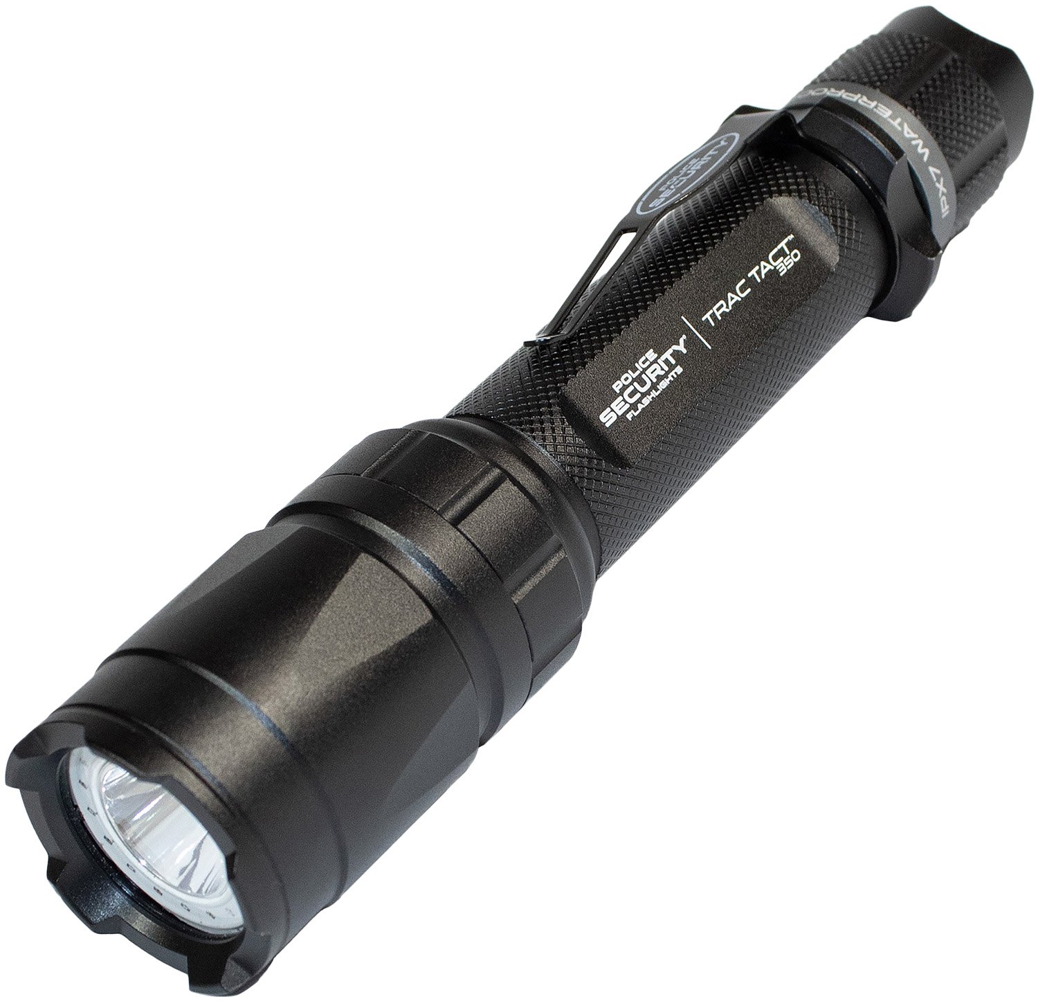 Buy Police Security Flashlights Trac Tact LED Flashlight 350 Lumens Black online