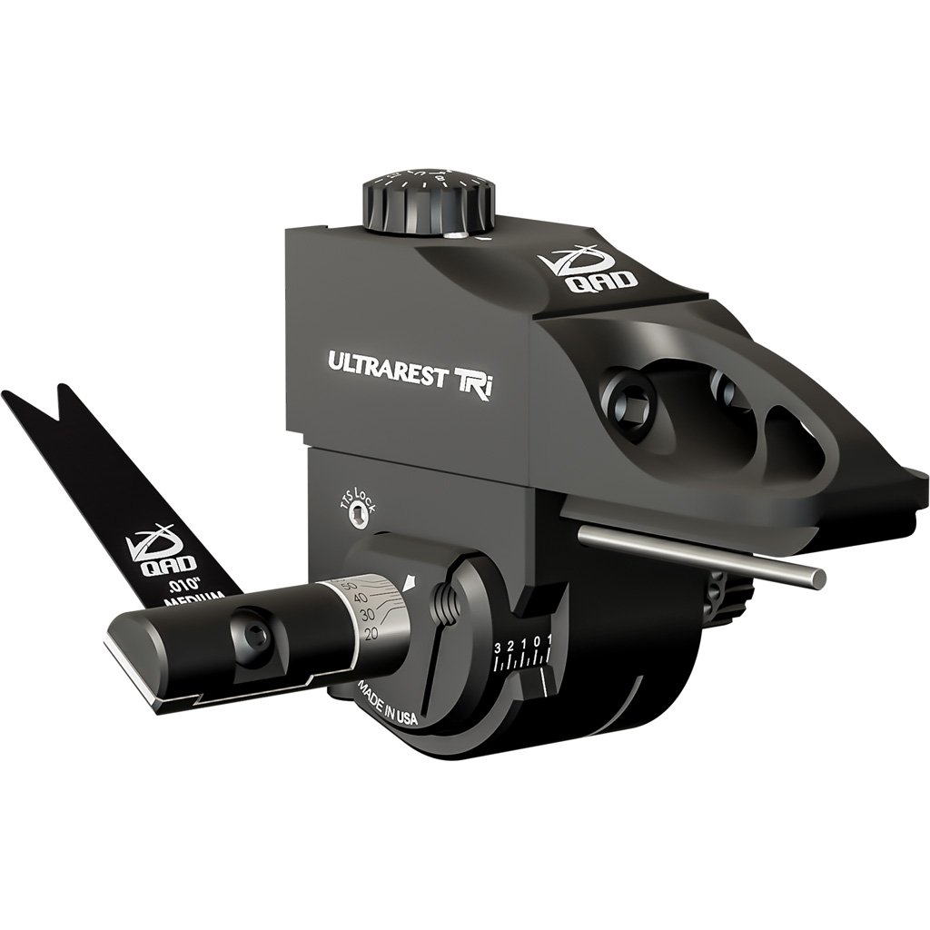 QAD UltraRest TRi UTQBK-R Black RH, Micro Adjustable, 3 Blades Included