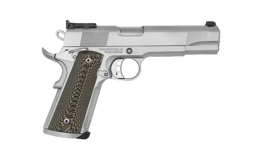 Tisas 1911 MATCH SS45M Pistol, .45ACP, 5" Barrel, G10 Grips