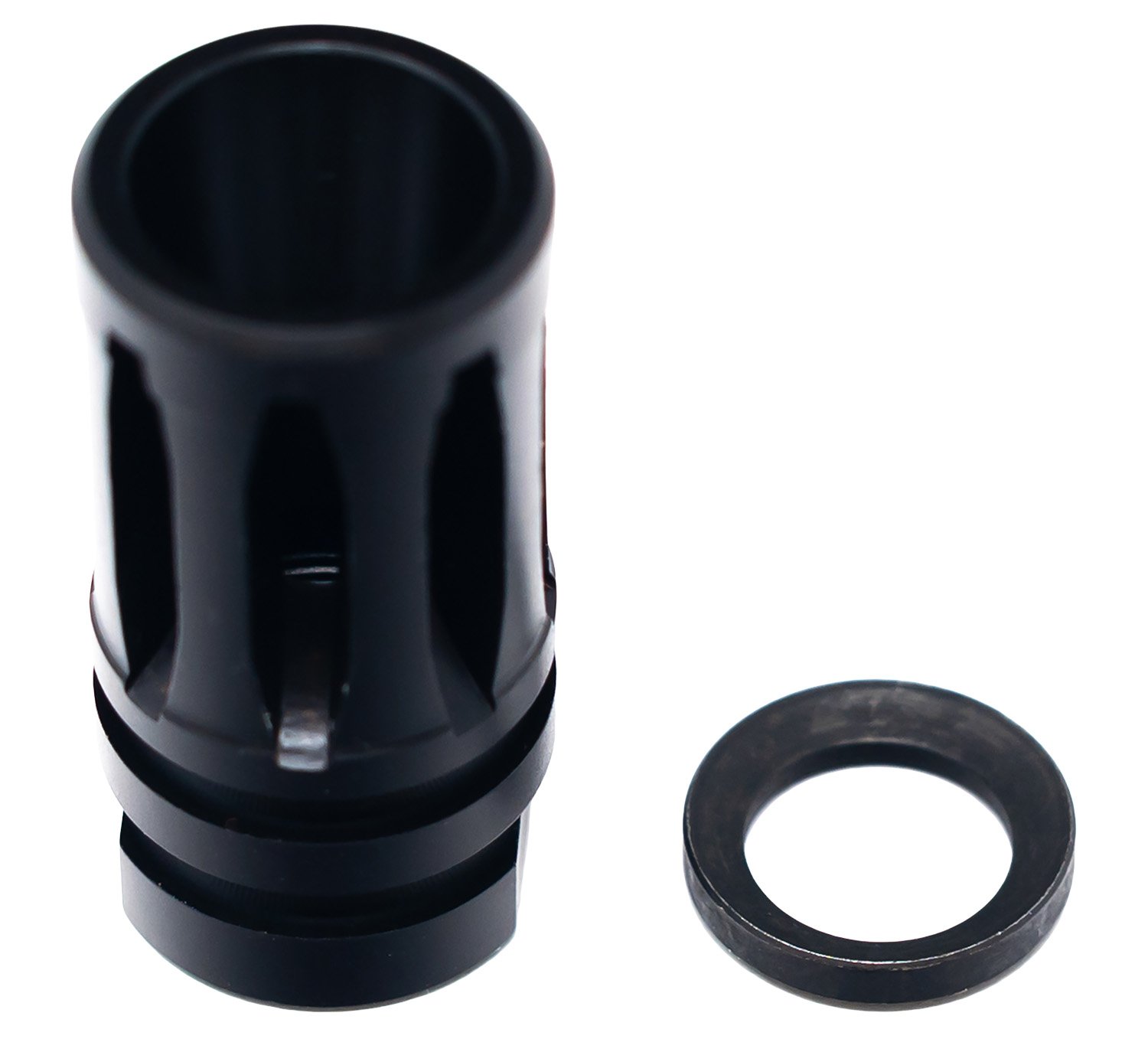 Faxon Firearms FFMD762A2 A2 Flash Hider Black Nitride 5/8"x24 30 Cal