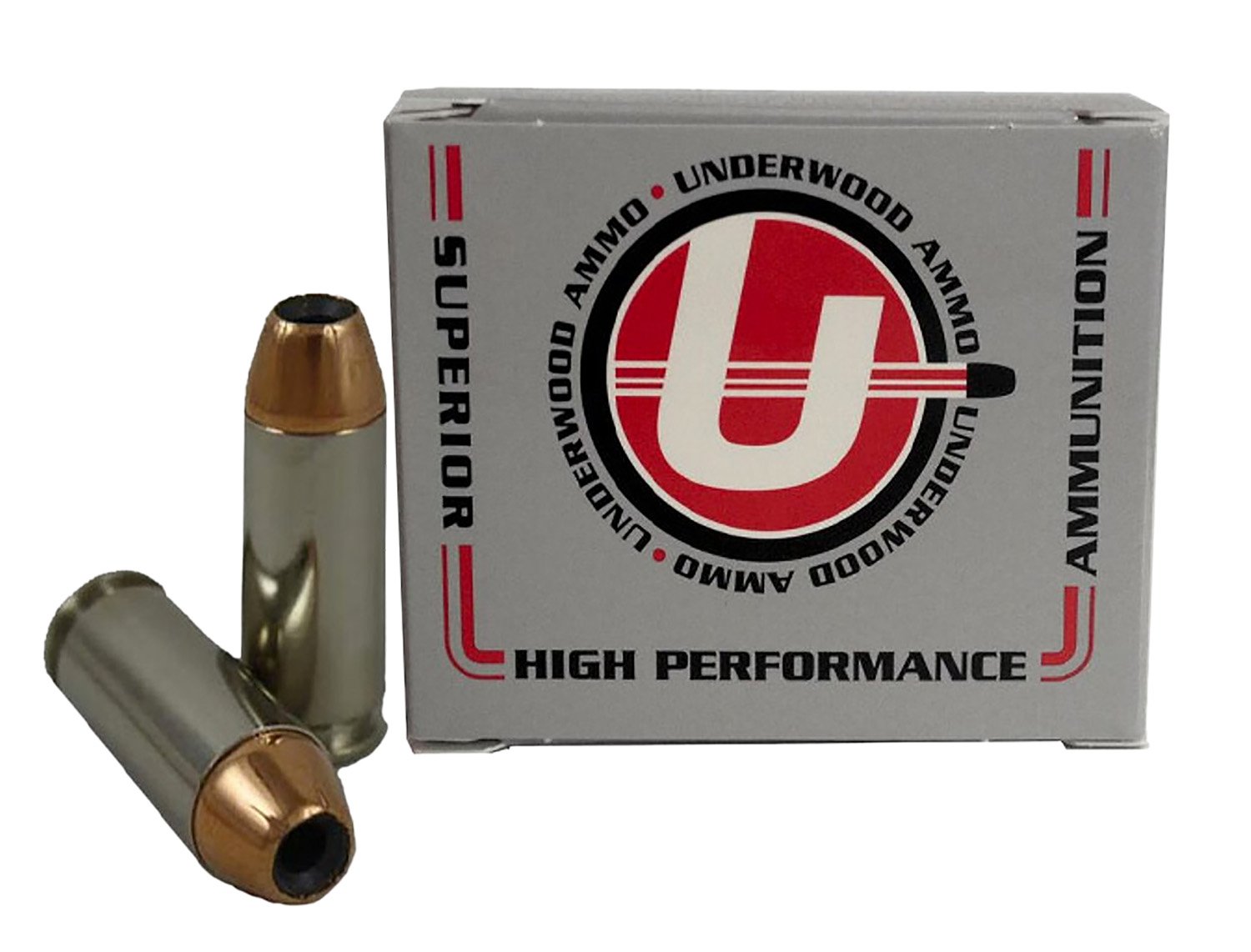 Underwood 231 10mm 135gr JHP Ammo 20 Rounds Nickel-Plated Brass - Underwood Ammo - 10 mm Auto