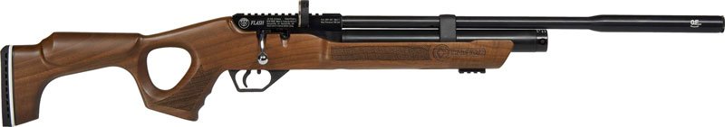 Hatsan HGFLASHW25QE Flash QE .25 PCP Air Rifle 870 FPS Walnut Stock - Hatsan - 25 CALIBER