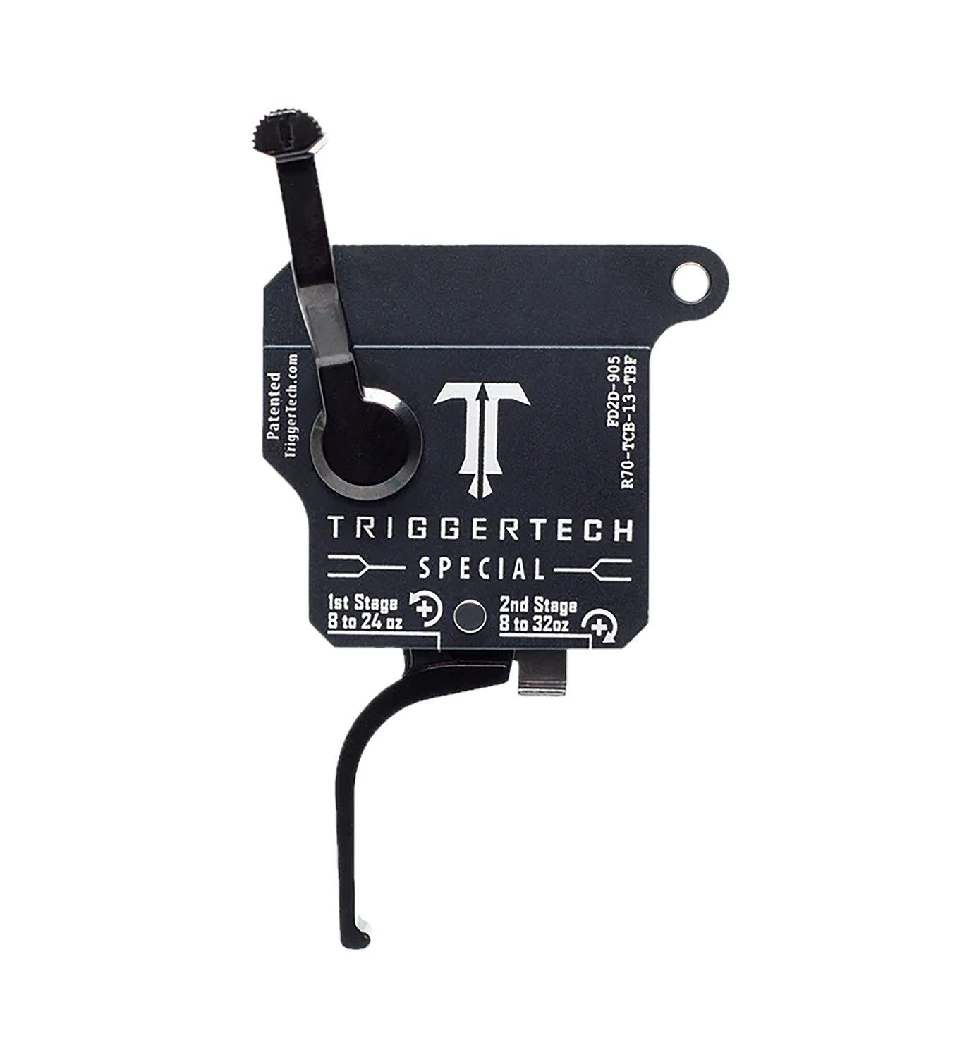Buy TriggerTech R70TCB13TBF Two-Stage Flat Trigger 1-3.5 lbs Black Remington 700 online