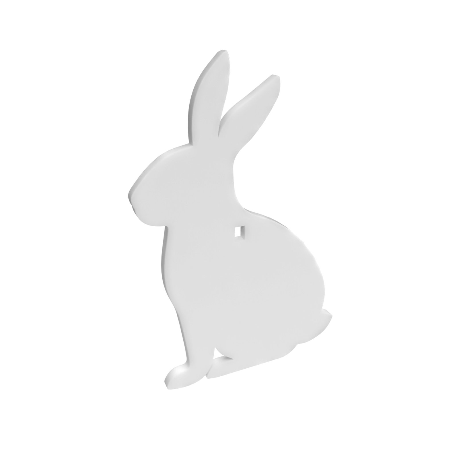 Birchwood Casey BC-47706 AR500 12" Rabbit Target 3/8" Steel White Finish - Birchwood Casey