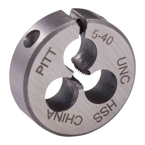 Brownells Round Wire Gauge Carbon Die 13/16 Diameter 5-40 Thread - Brownells