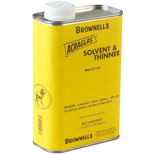 Brownells Acraglas Solvent & Thinner 1 Quart 050806104969 - Brownells