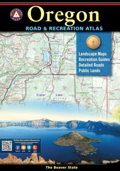 BENCHMARK OR-ATLAS Oregon Road & Recreation Atlas 112 pg 16x11