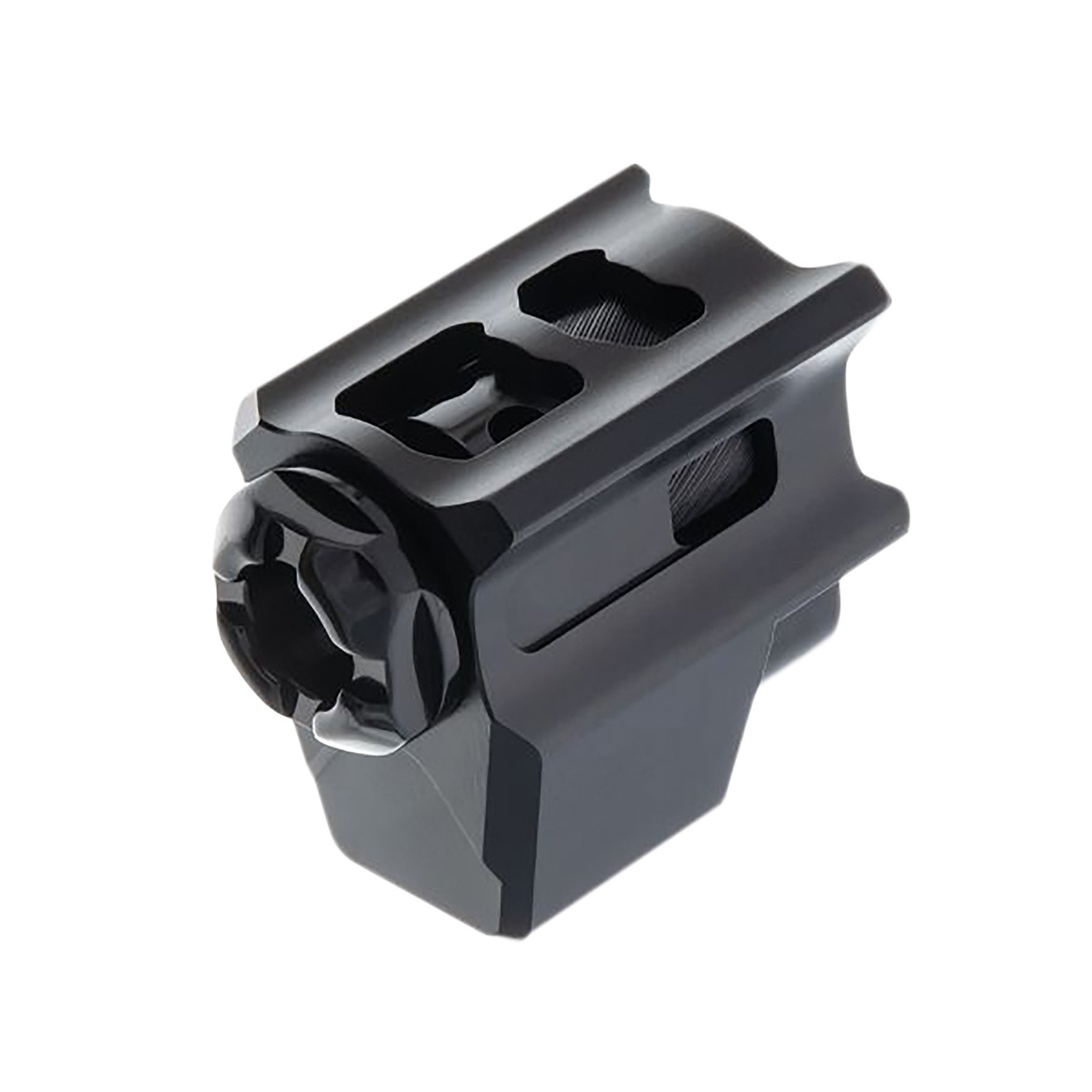 Tyrant CNC TDTCOMPG5BLK/BLK Black Aluminum 9mm Glock Compensator