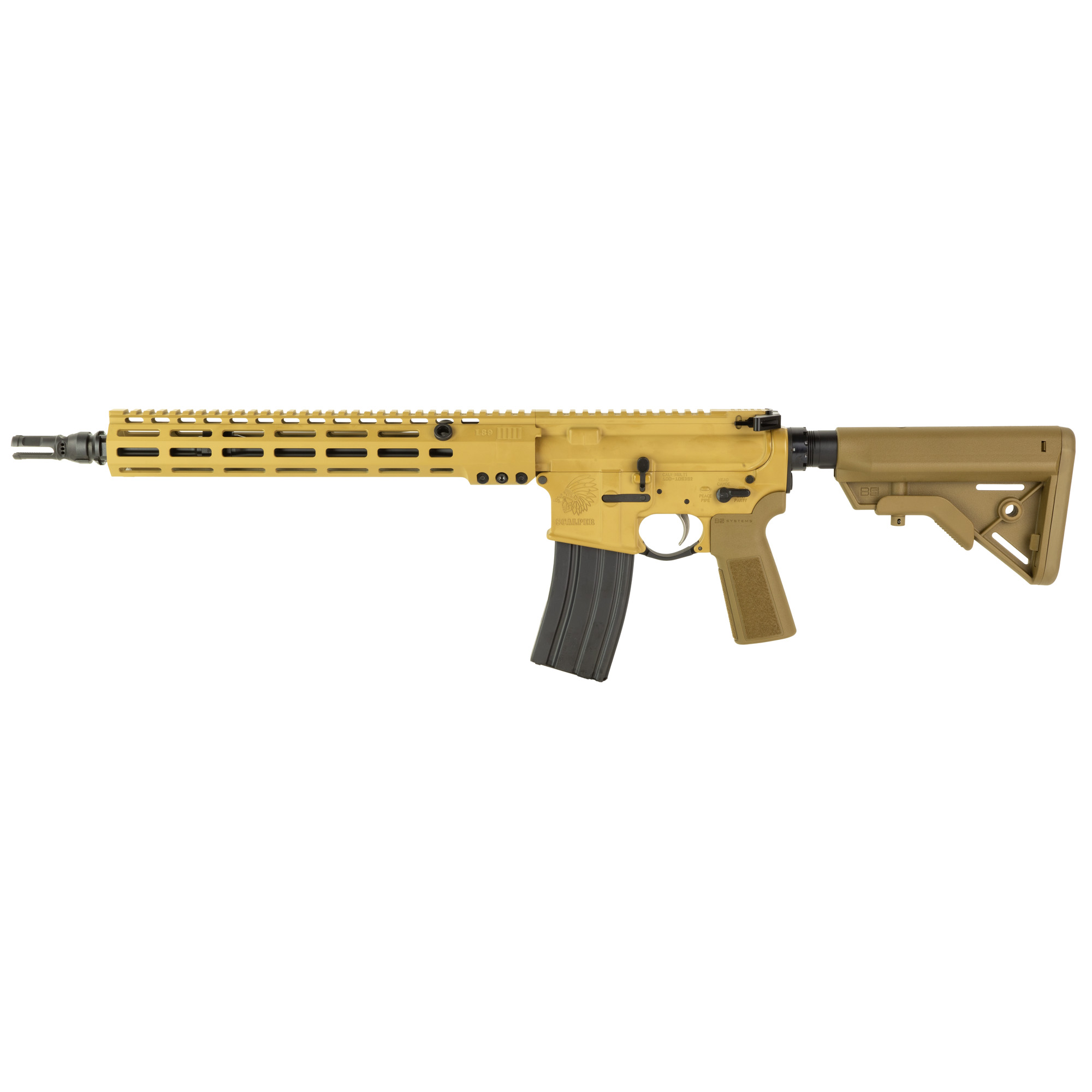 Sons of Liberty SCALPER AR Rifle 556NATO/223 Rem 13.7" NOX Muzzle, RAL 8000 Cerakote, B5 Coyote, 30Rnd