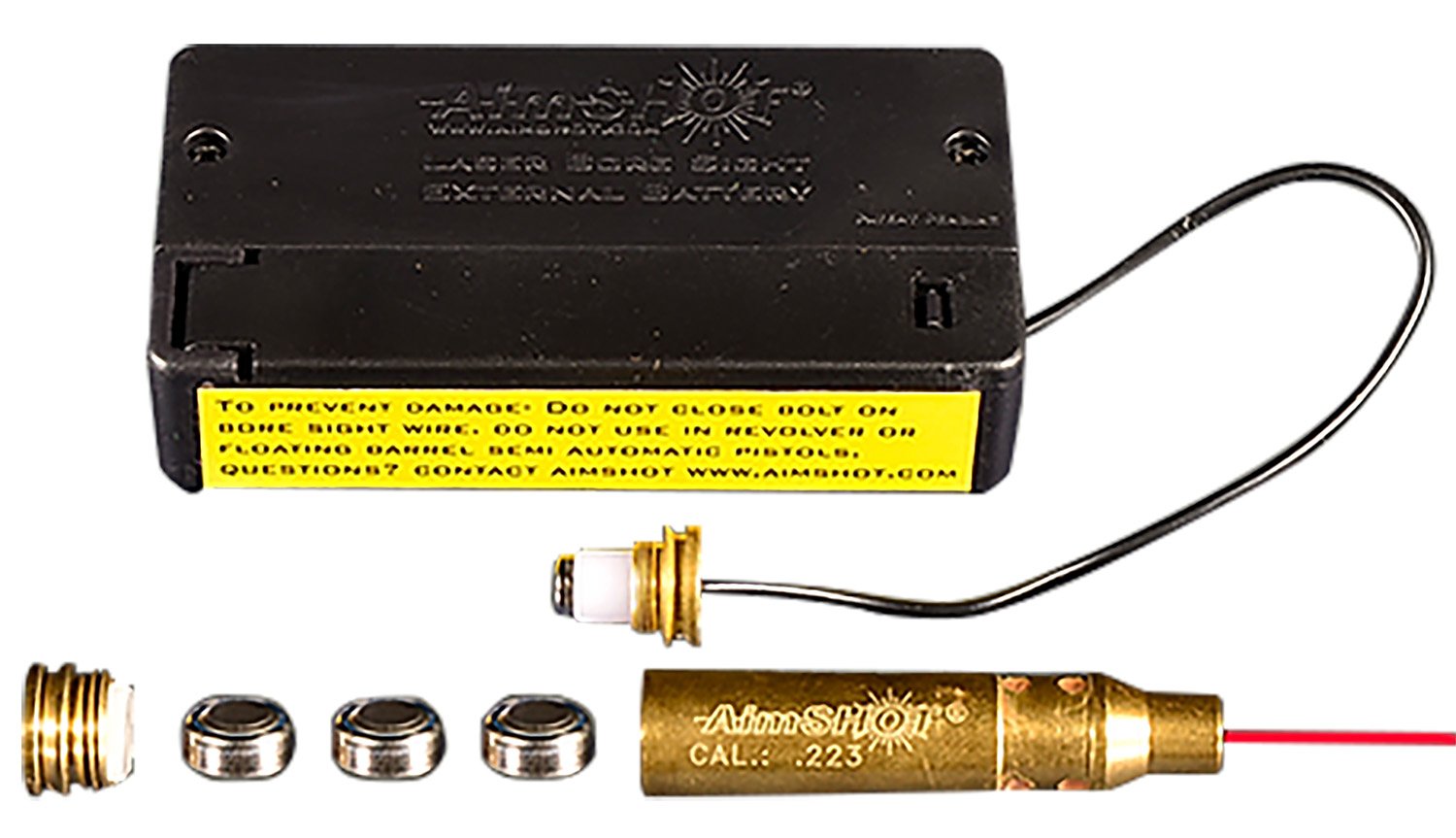 Buy Aimshot BS22320X Laser Boresighter Cartridge 223 Rem Brass 20X Brighter online