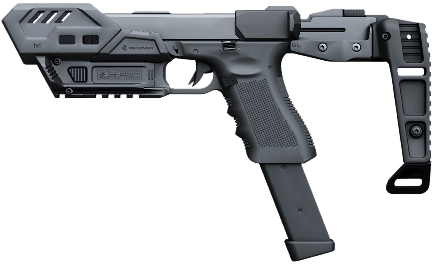 Buy Recover Tactical SPROMGB01 S-Pro MG Conversion Kit for Glock Black online