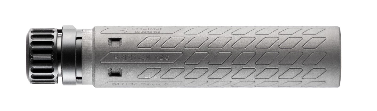 B&T SD556SRBSTI SRBS Gray 5.56 NATO Titanium Suppressor w/SureFire Hub - B&T USA - 5.56 x 45mm