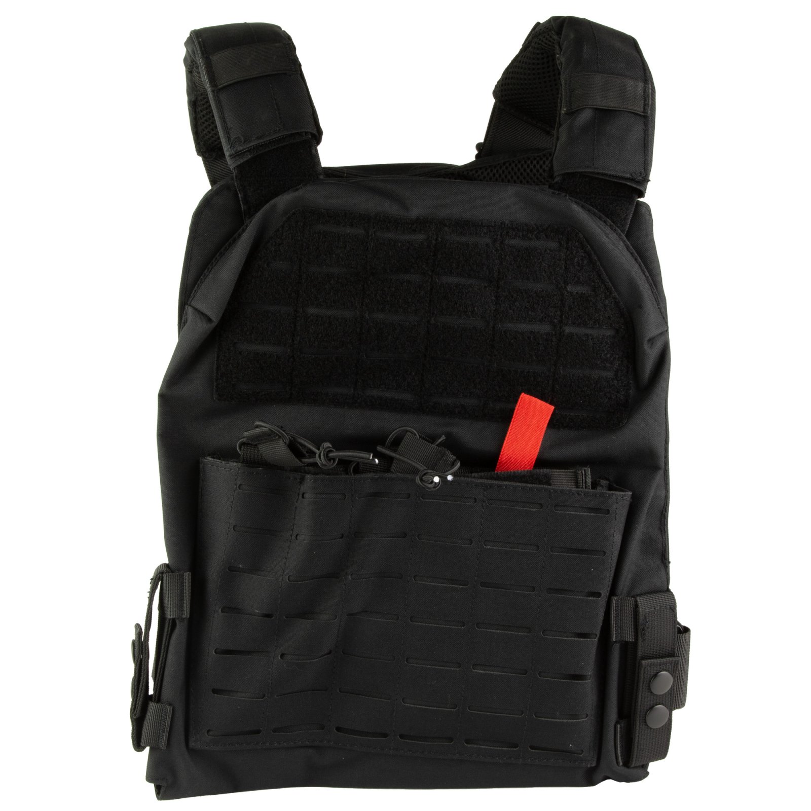 NcStar Laser Cut Plate Carrier 2XL Black - MOLLE Slots & Kangaroo Pouch CVLCPCL3051B
