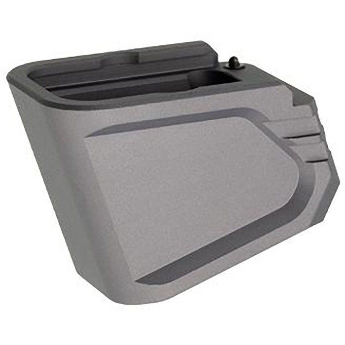 Tyrant CNC +5/4 MAGAZINE EXTENSION FOR GLOCK 17/22/34/35/19X/45 GRAY