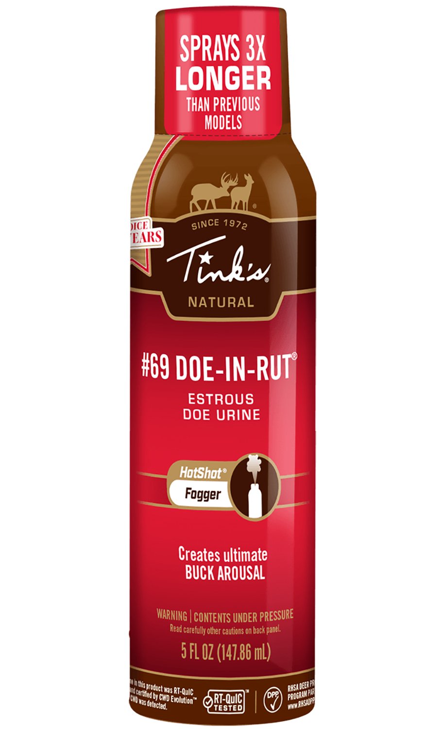 Tink's W5500 Doe-In-Rut Scent Fogger 5 oz Can Long-Range Attractant - Tink's - DEER