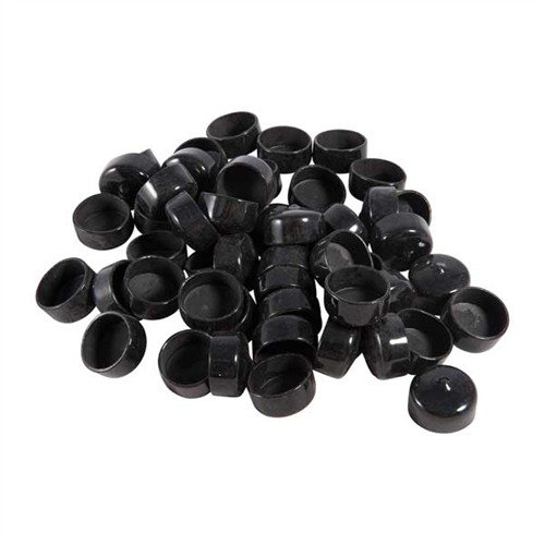 Brownells 1" (2.5CM) BLACK VINYL TUBE CAP 50 PACK - Brownells