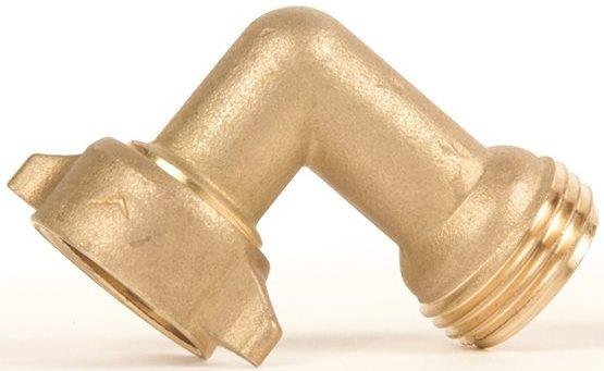 CAMCO Brass Hose Elbow Swiveling Easy-Grip Connector Fits 3/4-11.5NH