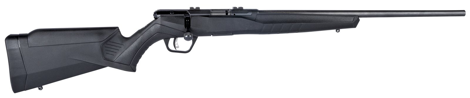Savage Arms B22 FV Bolt Action 22 LR Caliber with 10+1 Capacity, 21" Barrel, Matte Blued Metal Finish & Matte Black Synthetic Stock Right Hand (Full Size)