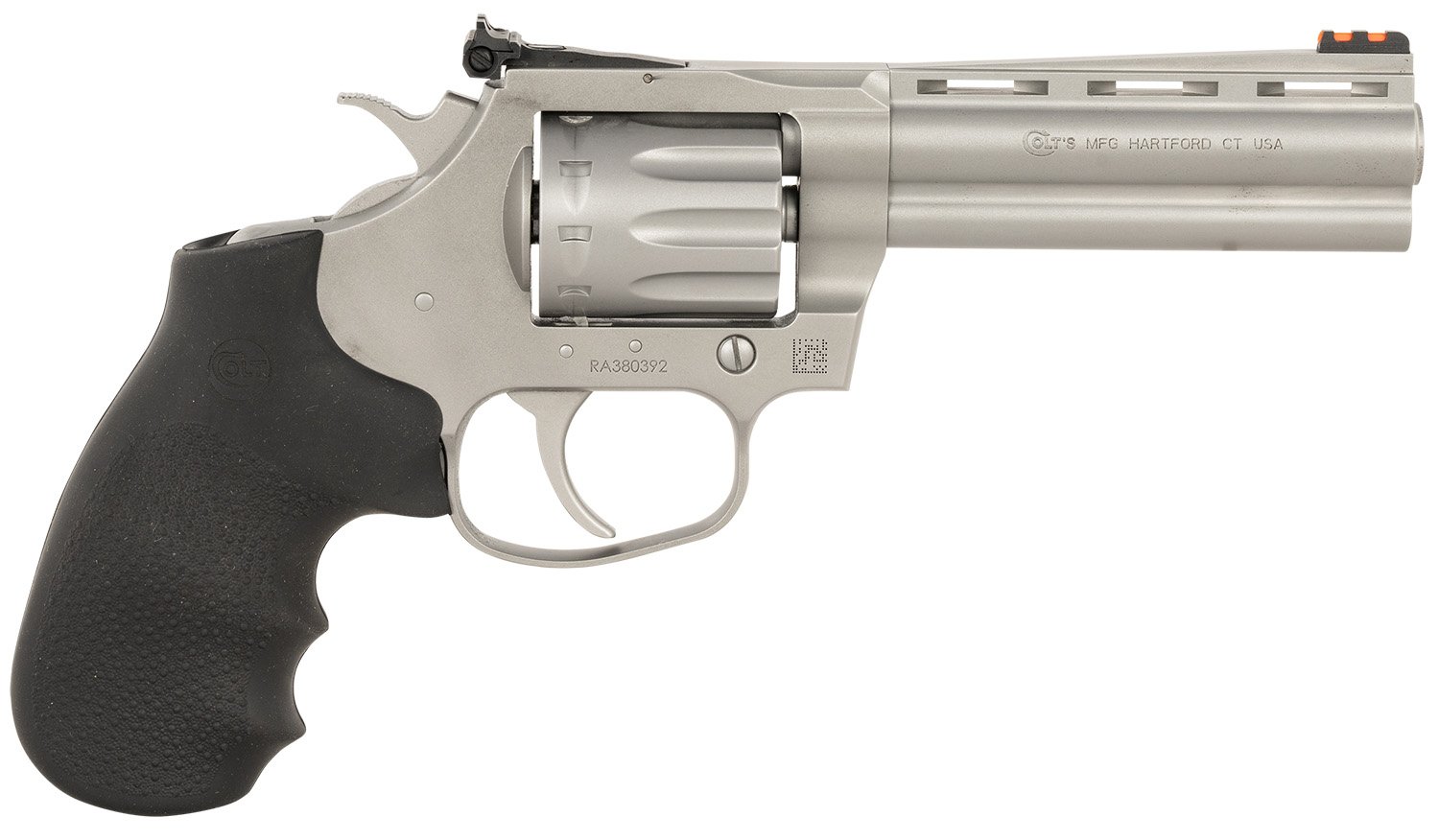 Colt KCOBRA22-SM4RFO .22 LR Revolver 4.25" SS Fiber Optic Sight 10-Rd - Colt - 22 LR