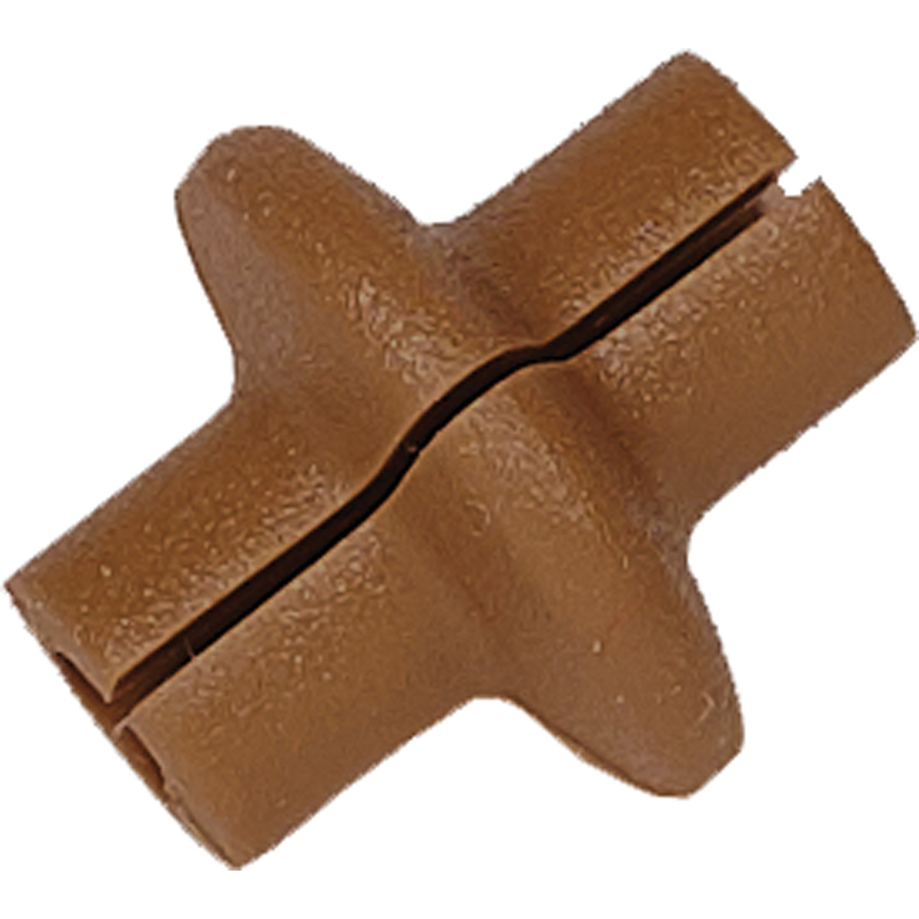 Pine Ridge Archery Kisser Button Slotted Brown - Model 2798-BR - 5.4 Grains - Soft Material - Comfortable Lip - Installs Without Removing String - Noise & Vibration Eliminator