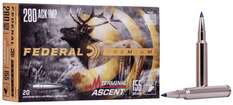 Federal P280AITA1 280 Ackley Improved 155 Grain 20 Rounds Centerfire