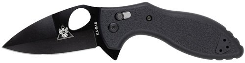 Buy KABAR TDI Flipper Knife - 3" Plain Edge Blade, AUS8A Steel, Black 2490 online