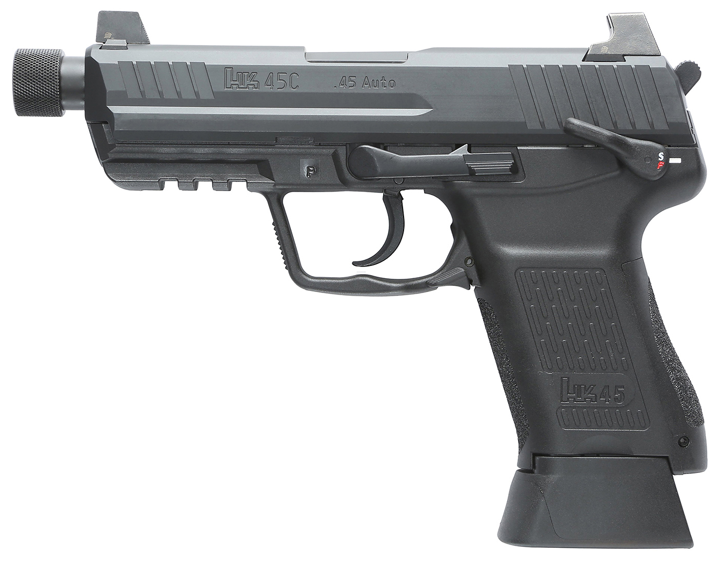Heckler & Koch HK45C 45 Auto 10+1 Night Sights Threaded Barrel