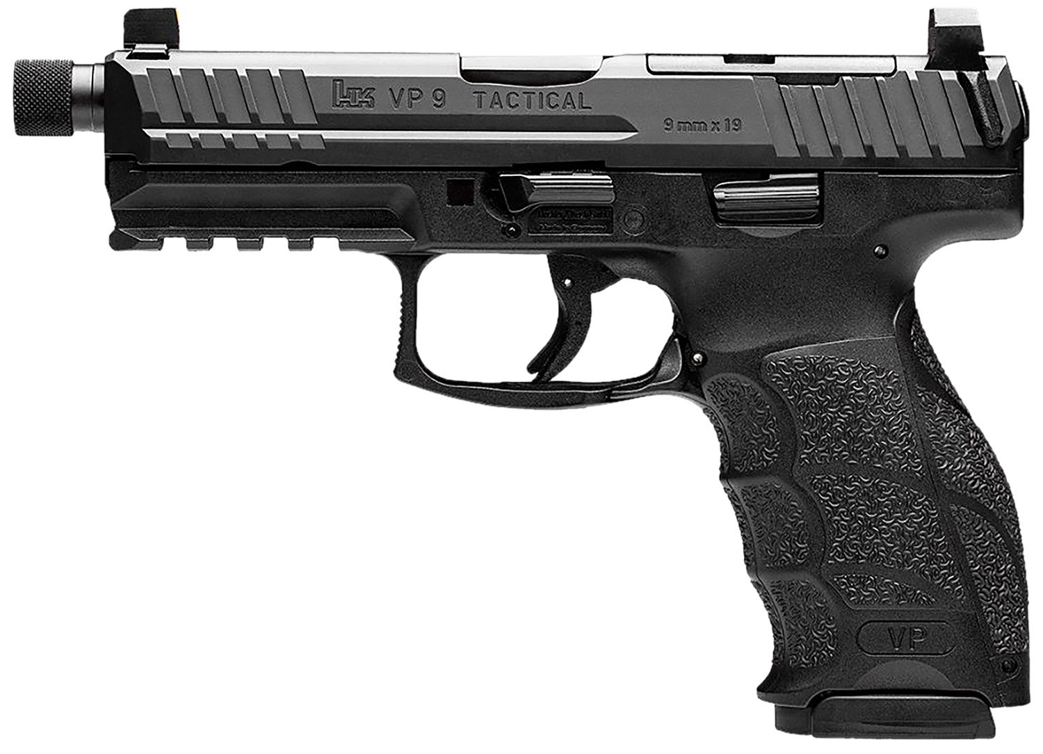 HK 81001155 VP9 Tactical 9mm Luger 17+1 4.70" Black Threaded Barrel...