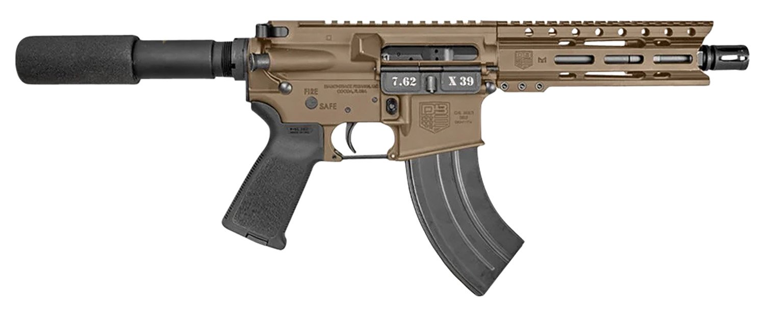 Diamondback DB1912O061 DB15 7.62x39mm 7" FDE 28+1 M-LOK Handguard - DIA - 7.62x39mm