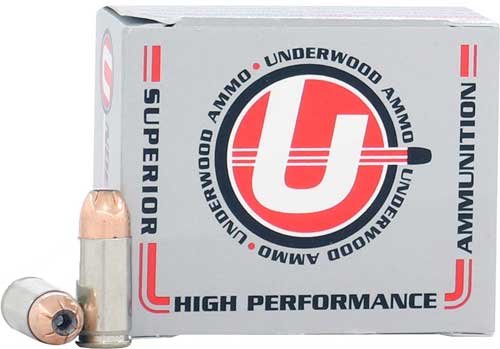 Underwood 9mm Luger 115GR JHP 20RD Nickel-Plated Ammo - Underwood Ammo - 9MM LUGER (9X19,9MM PARABELUM)