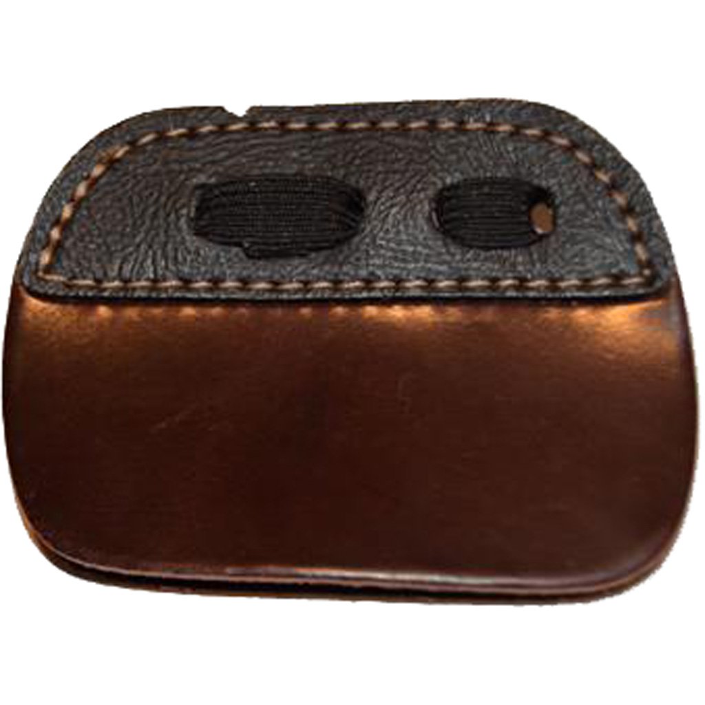 Bateman Stayput 3 Finger Under Cordovan Tab Large Suede Back RH | Shell Cordovan Face | Archery Tab