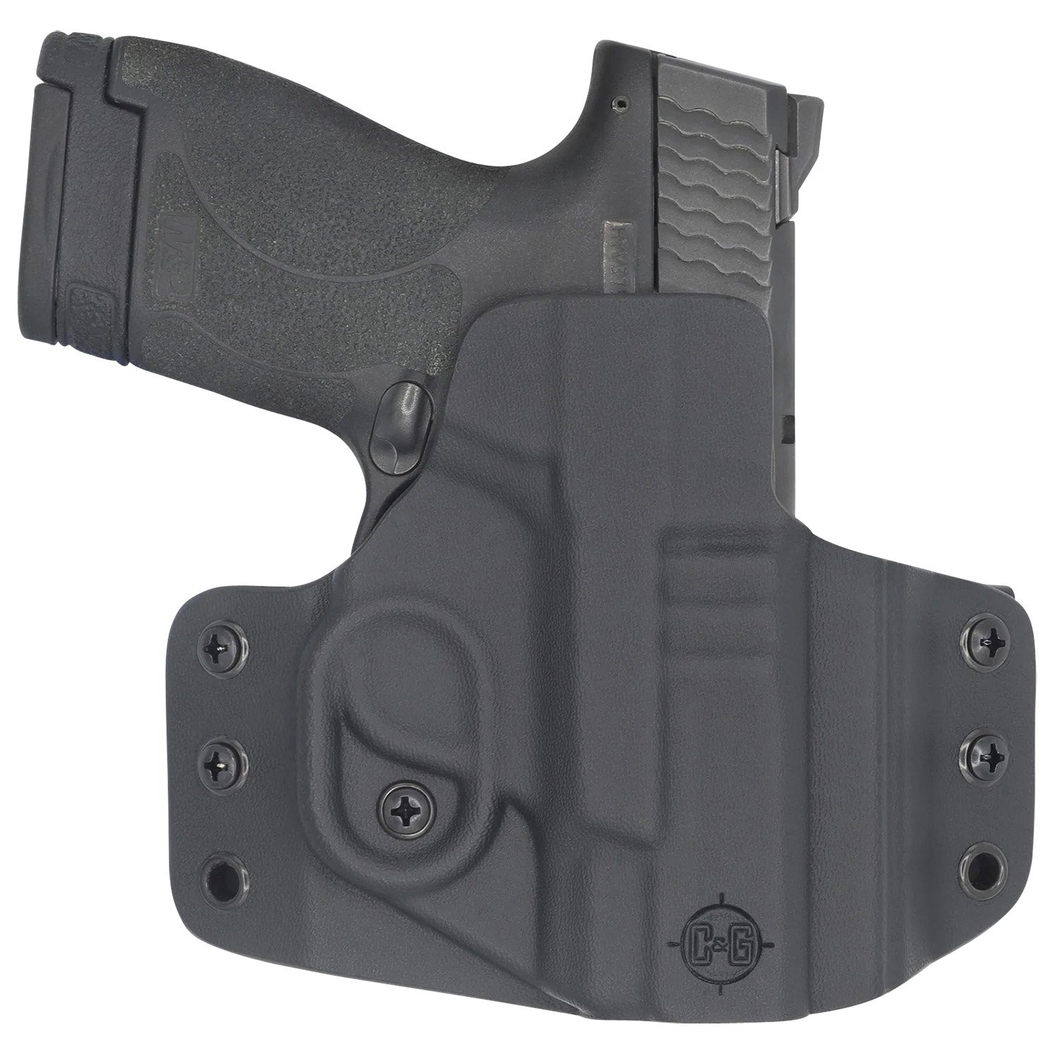 C&G Holsters 0524-100 Covert OWB Kydex Black for S&W M&P Shield 9/40 - C&G Holsters - BLACK