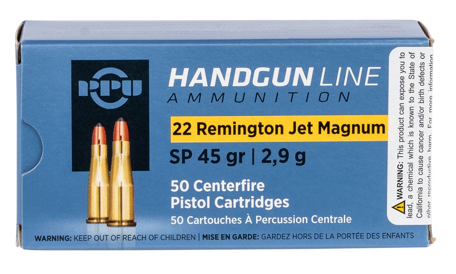 Prvi Partizan PPH22RJ .22 Rem Jet Magnum 45gr Soft Point 50/Box