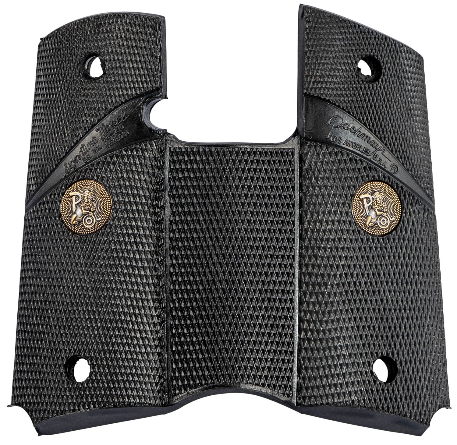 Pachmayr Signature Grip for Colt 1911 Officer, Compact - Black Rubber