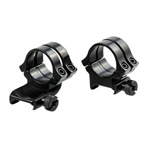 WEAVER Quad Lock 1 In Scope Ring Set Black Aluminum Quick Detach - WEAVER