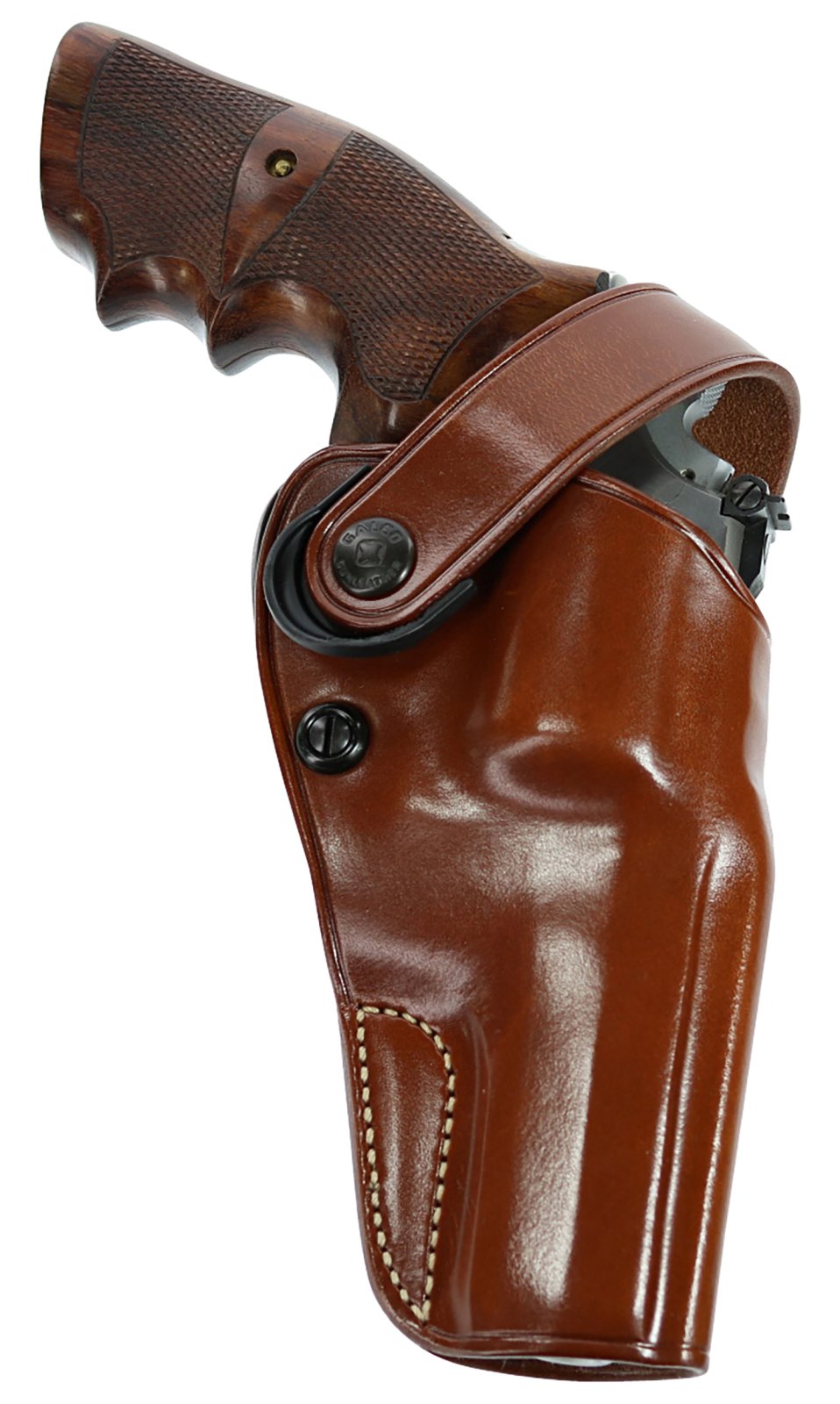 Galco DAO106 Tan Leather Belt Holster for S&W L Frame 6" Right Hand - Galco International - TAN