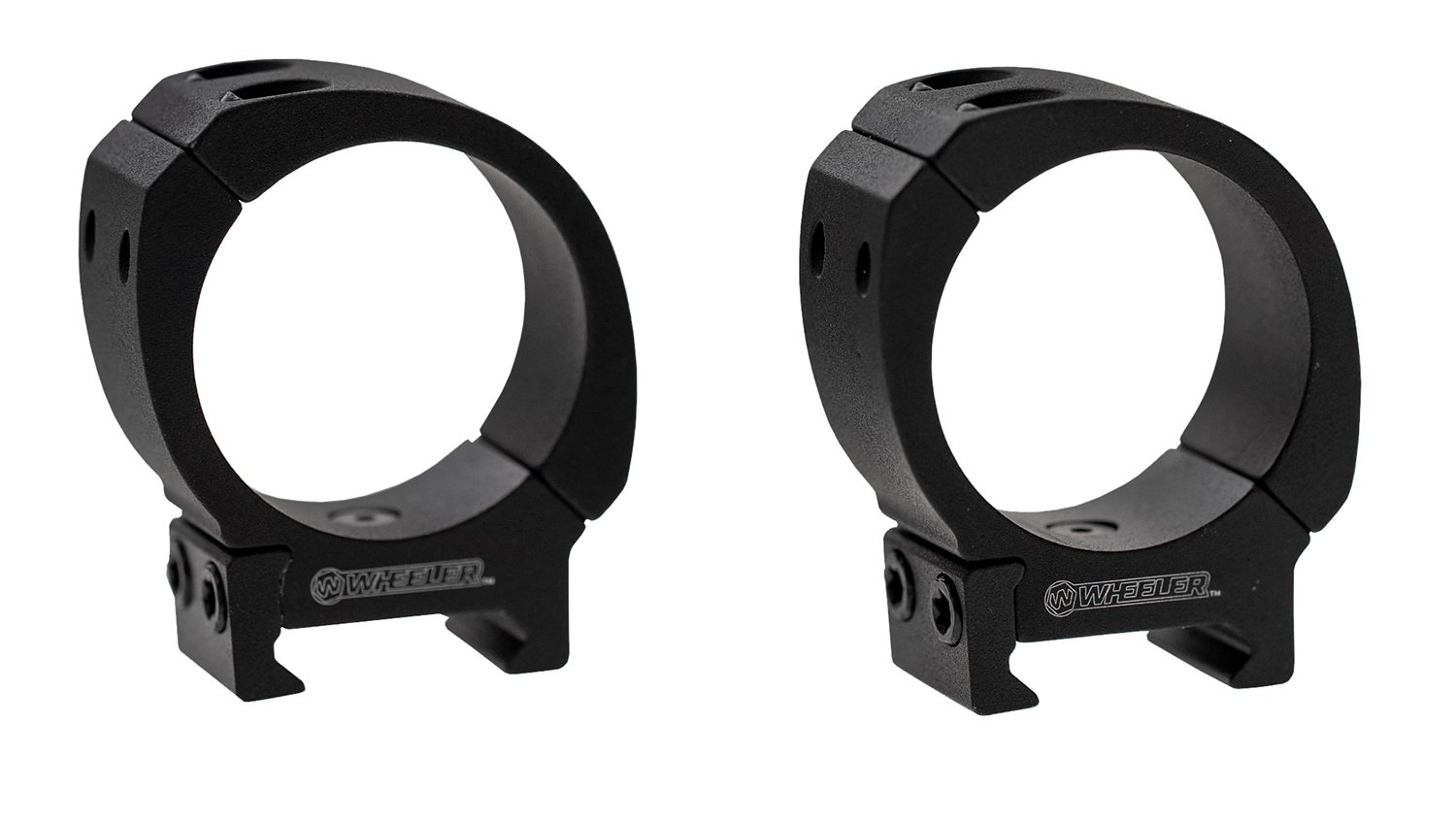 Wheeler 1133753 Delta Sporter Bi-Weaver 34mm Low Scope Rings Black - Wheeler - 34MM