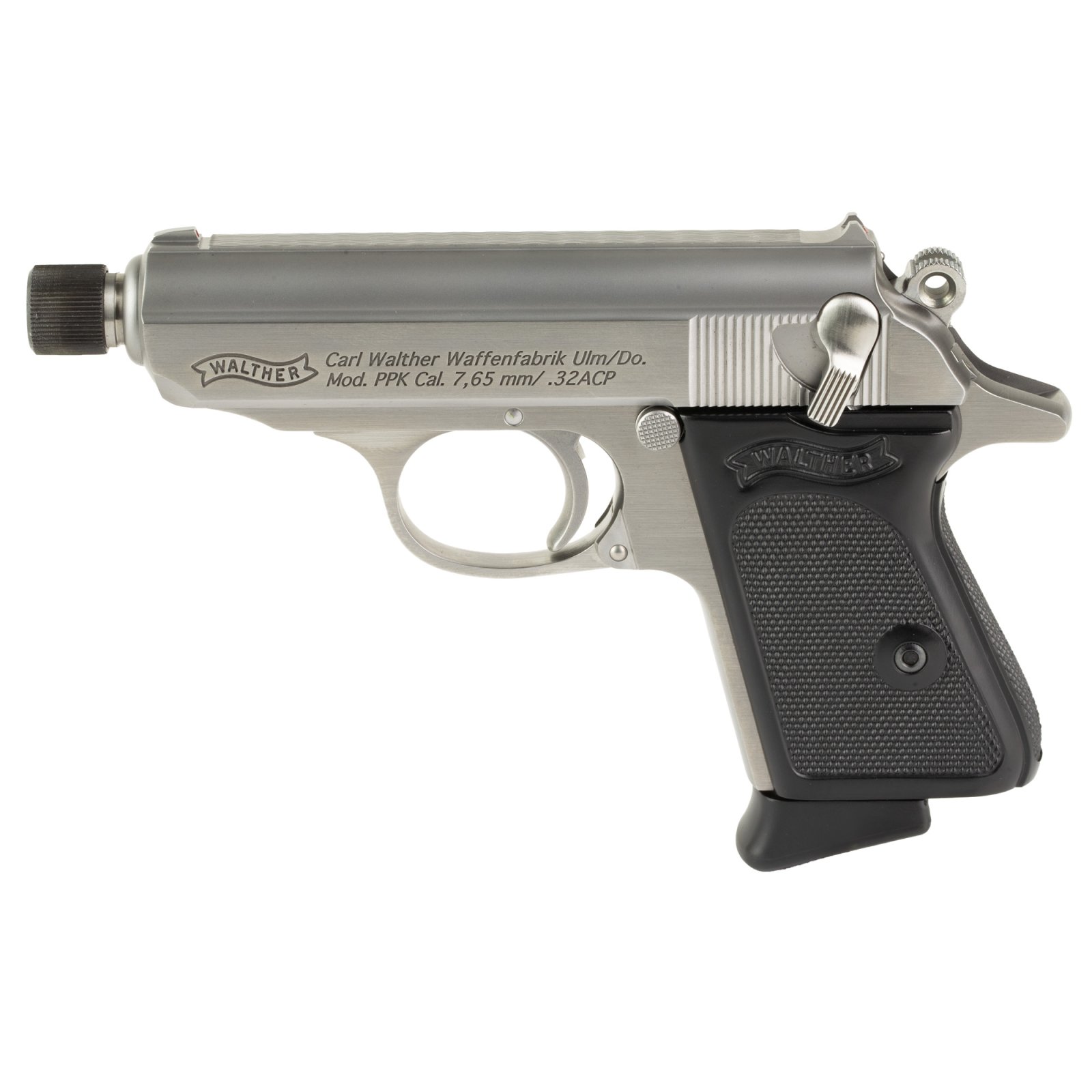 Walther 4796060 PPK SD .32ACP Stainless Steel Threaded Barrel