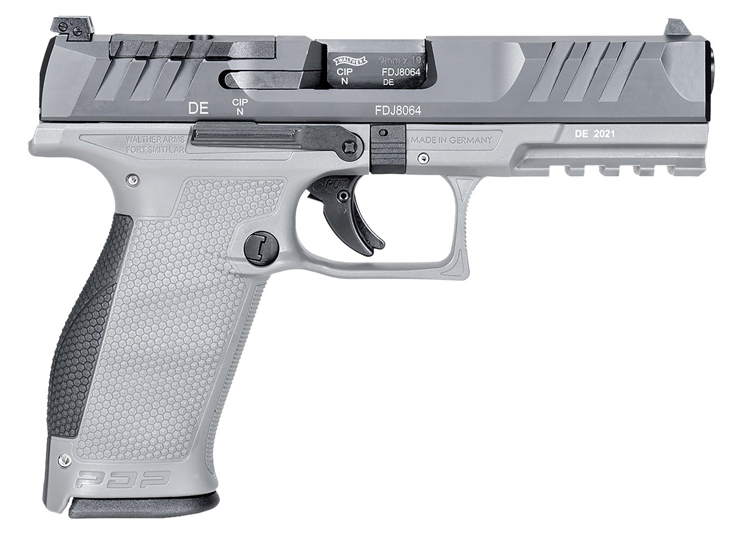 Walther 2858371NP3 PDP 9mm 18+1 4.50" Optic Ready Gray Frame - WAL*2858371NP3 - 9mm Luger