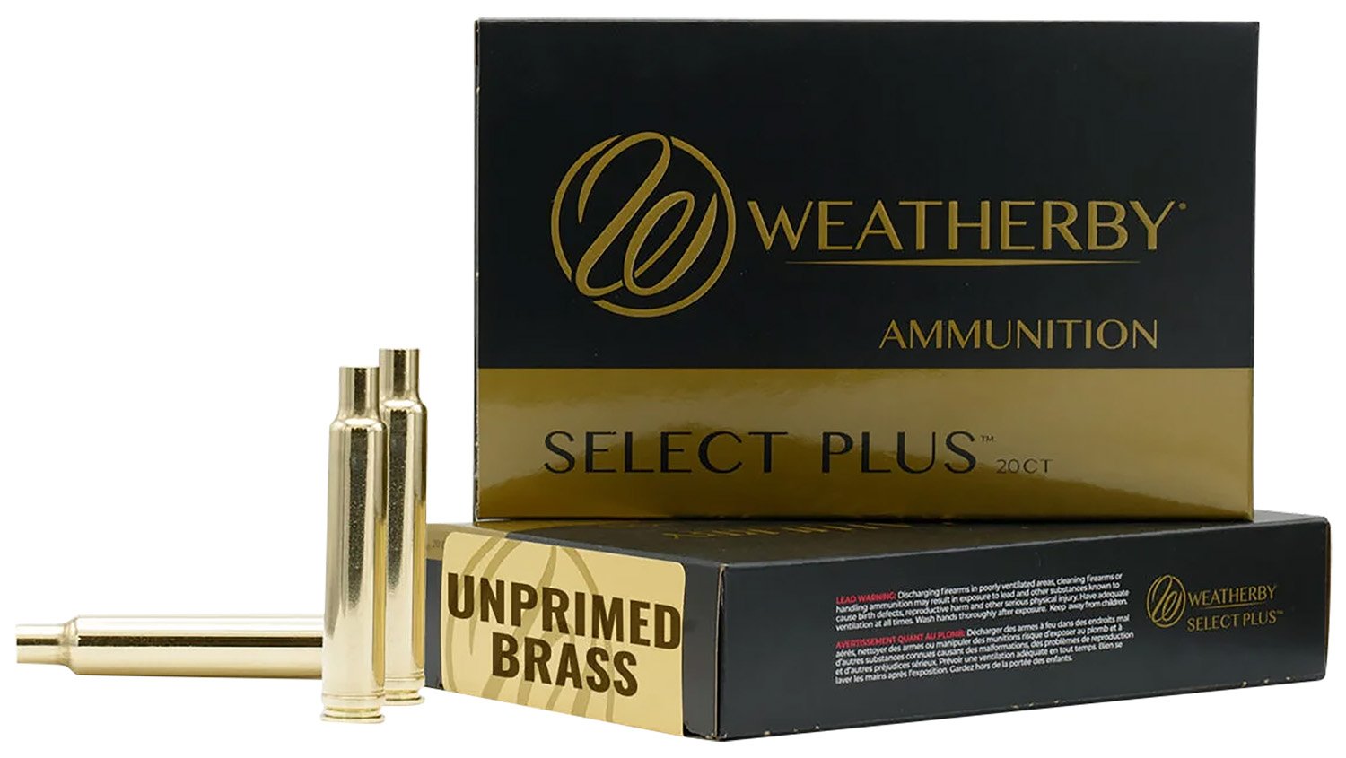 Weatherby BRASS653 Unprimed 6.5-300 Wby Mag Rifle Brass 20/Box - Weatherby - BRASS