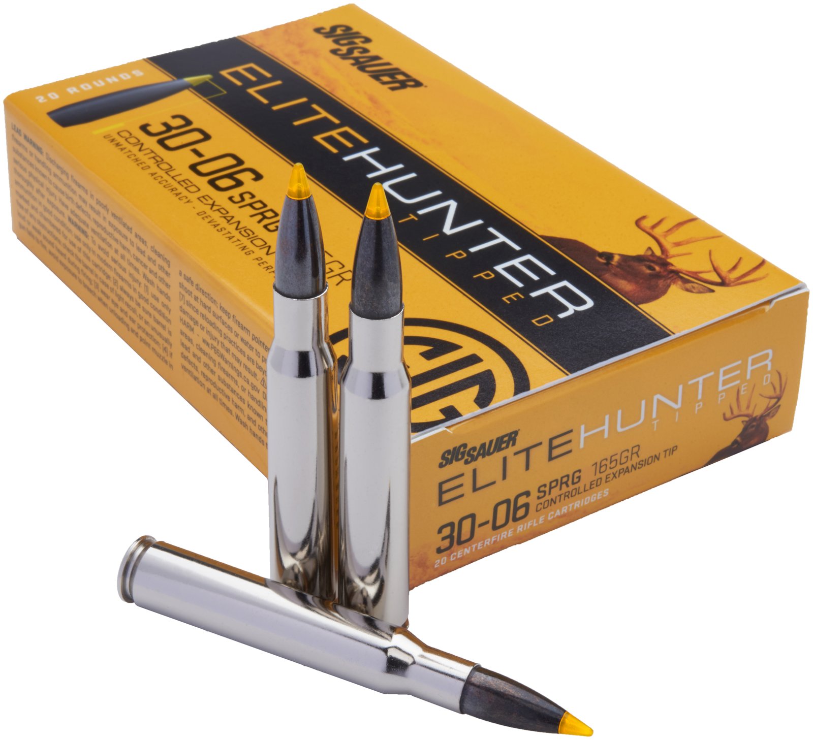 Sig Sauer Elite Hunter Tipped 30-06 Springfield 165 gr 2950 fps CET 20 Bx