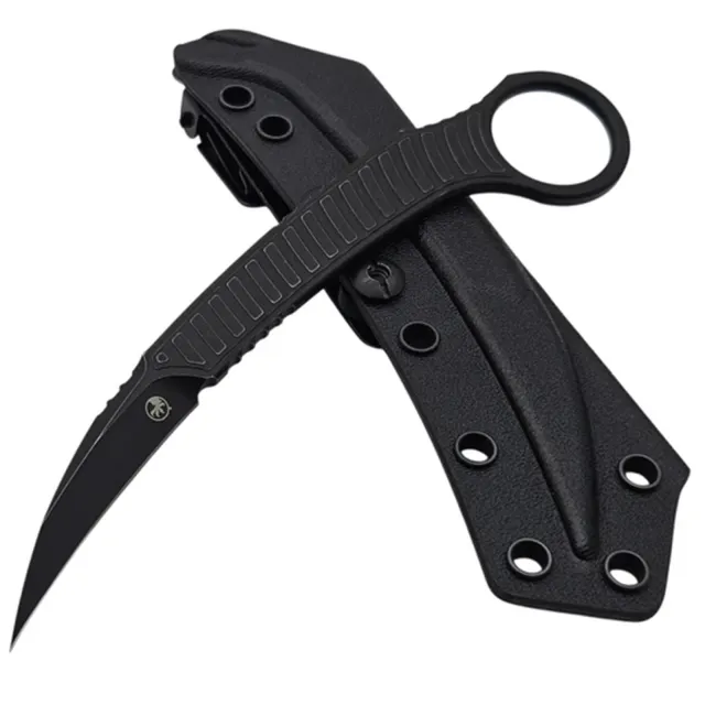 Microtech Feather 215-1DBKS 2.25 In SE Distressed Black SS Handle